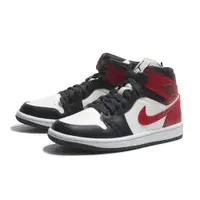 在飛比找PChome24h購物優惠-NIKE 休閒鞋 AIR JORDAN 1 MID 白紅 黑