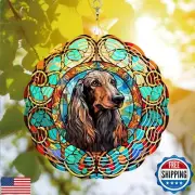 64memory Afghan Hound Dog Wind Spinner, Afghan Hound Wind Spinner Hanging for