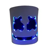 Marshmello Led Mask Dj Cosplay Helmet Marshmello Costume Mask Light Up Led Mask Party Cosplay Mask Blue