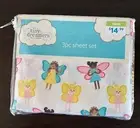 NIP Tiny Dreamers 3Pc Twin Bedsheet Sheet Set Fairy Princess