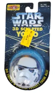 Vintage Original Star Wars Storm Trooper 3D sculpted Yo-Yo 1994 M12
