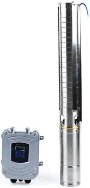 4" DC Pump Solar Water Well Pump Stainless Steel Submersible Pump MPPT Controlle
