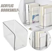 Transparent Bookends Book Document Display Stand Holder Organizer Bookend: