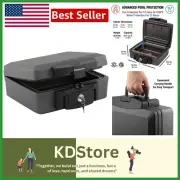 Versatile Fireproof Document Safe – Waterproof Storage for Money & Passports