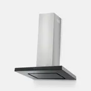 Robinhood Canopy Rangehood - Black Glass/Stainless Steel
