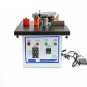 mini manual wood pvc edge banding machine with cutting pvc edge banding machine