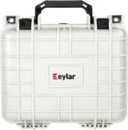 Eylar Small 10.62" Deep Gear, Hard Camera Case Waterproof w/ Foam TSA (White)