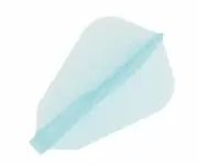 Cosmo Darts Fit Flight Original F Shape Flights - 6 pack Teal / Light Blue