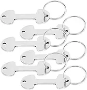GARIOUANS 6Pcs Shopping Trolley Token Key Ring Creative Outdoor Keychains for Easy Access to Grocery Tokens Portable Design for Everyday Use and Convenient Shopping