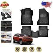Precision-Fit All-Weather Car Mats for 2017-2024 Jeep Compass - Anti-Slip Design
