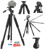 80" PROFESSIONAL HEAVY DUTY TRIPOD FOR CANON EOS REBEL 5D 6D 7D 60D 70D 80D T5