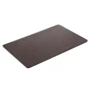 4PK Tempa Giovanni 45x30cm Rectangle PU/MDF Placemat Dining Table Mat Chocolate