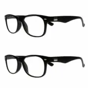 2 PC Men's Classic Computer Reading Glass Eyeglass +1.0 ~3.0 +4.0 4.5 5.0 + 6.0