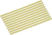 uxcell 21pcs Brass Rods (2mm) 1/16 Inch x (100mm) 4 Inch Brass Solid Round Stock Lathe Bar for Knife Handles Pin DIY Craft Model Plane