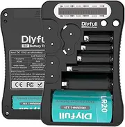Dlyfull Universal Battery Tester with LCD Display, Multi Purpose Small Battery Checker for AA AAA C D 9V CR2032 CR123A CR2 CRV3 2CR5 CRP2 1.5V/3V Button Cell Batteries