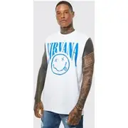 Mens White Nirvana License vest