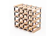 Timber Wine Rack Storage Cellar Organiser 20 Bottle