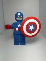 3D Printed Captain America Lego Large Sized Figurine - 16.5”
