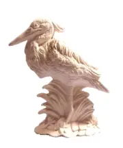 ++=Bisque L*256 -42.2175 Ceramic Ready to Paint Blue Heron Figurine