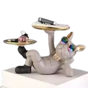 Bulldog Animal Figurines, Cool Dog Statue, Sculpture, Study Room, Bedroom Decoration, Home, Interior Decoration Accessories