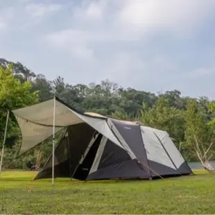 BIG LION威力屋318W帳篷〈米白+深灰+黑膠〉輕鬆睡六人家庭帳／MIT台灣製造《艾科戶外│中壢》