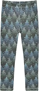 [Caihoyu] Girl's Leggings Pant Soft Comfortable Yoga Pants Elastic Waist Girls Printed Leggings 4-10T