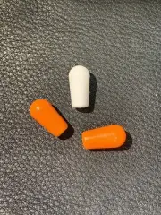 USA Seller Epiphone 2x Orange 1x White Switch Knob Tip for Epiphone Les Paul!