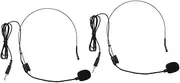 ERINGOGO 2Pcs Condenser Head Mounted Voice Amplifier Mic Wired Microphone for Teaching Interviews and Live Streaming High Shielding Materials for Sound