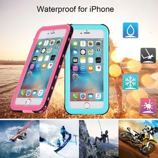 Iphone 5/5s/SE TPU + PC 游泳防水手機殼