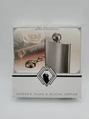 Art of the Gentleman Golfer's Whiskey Flask & Bottle Opener - New Factory Sealed