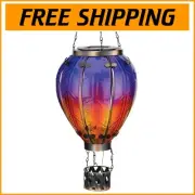Mesmerizing Solar Hot Air Balloon Lantern - Decorative LED Light for Patios