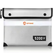 Upgraded Fireproof Document Bag 5200°F, 14.2” X 11” Waterproof Fireproof Bag ...