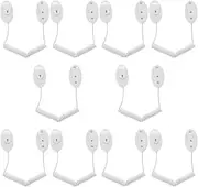 Gatuida 10pcs Remote Control Rope Leash Cable Lanyard Holder for TV Remote - Wireless Tether for Television Stands and Mounts - White Plastic