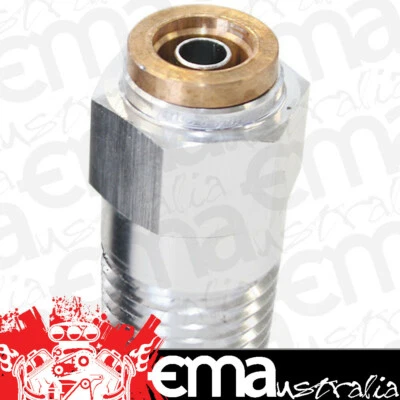 Aeroflow AF121-04S 1/4" NPT Straight to 1/4" 120 Series Nylon Silver Fitting