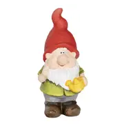 Northcote Pottery Gnome Home Decorative Garden Decor Red Hat With Water Can 28cm