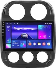 Car Stereo Radio for Android 12, 10.1inch Touchscreen WiFi Wireless DVD Player GPS for CarPlay for Android Auto, Bluetooth GPS Navigator, Hands Free Calling, Car Stereo Receiver