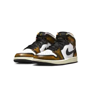 NIKE Air Jordan 1 Mid SE 男鞋 古銅 AJ1 高筒 休閒鞋 DQ8417-071【S.E運動】