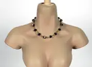 14KGF Blk/Gold Crystal Jewelry For 1:6 Scale Action Figures Phicen TBLeague More