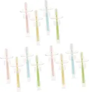 VICASKY 3sets 4pcs Silicone Toothbrushes with Suction Base Safe Toothbrush for Training Gentle Cleaning for Teeth and Gums Present for Parents Assured Use 4pcs*3