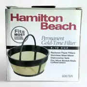 Coffee Filter HAMILTON BEACH 8-12 CUP PERMANENT GOLD-TONE FILTER
