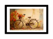 Modern Cycle Art Framed print Art Poster