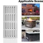 Stainless Steel Venting Panel Vent Cover for Masonry Fire Pits Brick Hearths