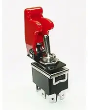 DPDT Toggle Switch Rated @ 20 Amps @ 125 VAC Includes"Red" Safety Switch Cover