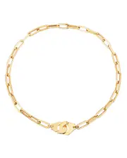 dinh van 18K Yellow Gold Menottes Chain Link Necklace, 17.5
