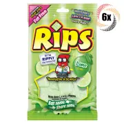 6x Bags Rips Lime Flavored Bite Size Licorice Pieces Fat Free Candy | 4oz