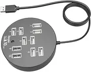 OSALADI USB Hub 10-Port USB Splitter for Laptop USB Adapter USB Port Expander USB to Multiple USB