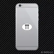TT Trinidad and Tobago Country Code Oval Cell Phone Sticker Mobile Trinidadian