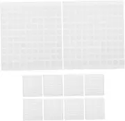 HOMOBABE Car Ornaments Stickers 10pcs Circle Adhesive Dots Double-Sided Sticky Tack Transparent for Dashboard Center Console