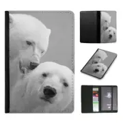 PASSPORT ITINERARY ORGANIZER|POLAR BEAR ANIMAL SEA BEAR #2