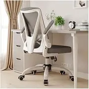 Stable Folding Backrest Office Chair with Armrest，Home Learning Computer Chair Adjustable Seat Height，Soft and Comfortable Desk Chair Mobile
